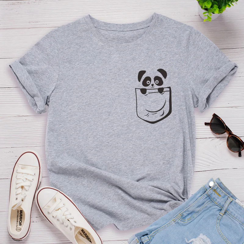 Summer Cotton Women T Shirt 5XL Plus Size Pockets Animals Print Short Sleeve Graphic Tee Tops Casual O-Neck Female TShirt
Summer Cotton Women T Shirt 5XL Plus Size Pockets Animals Print Short Sleeve Graphic Tee Tops Casual O-Neck Female TShirt