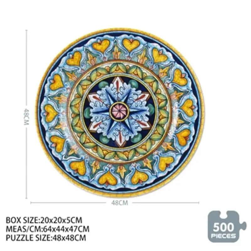 500 Pieces Jigsaw Puzzles Mandala Assembling Picture Landscape Adults Children Educational Toys
500 Pieces Jigsaw Puzzles Mandala Assembling Picture Landscape Adults Children Educational Toys