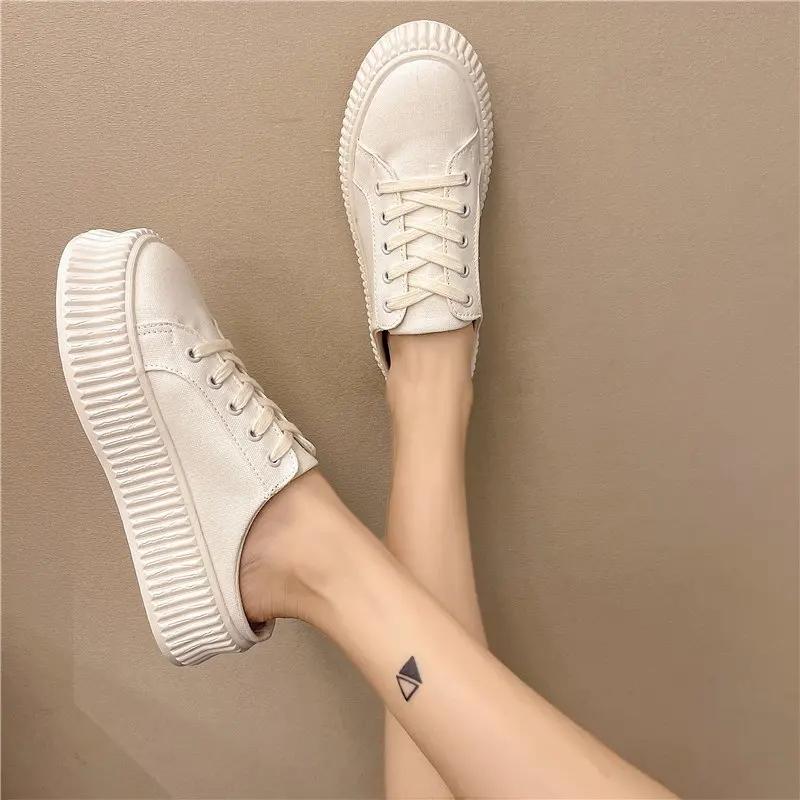 Med House Slippers Platform Cover Toe Female Shoes Slides 2021 Flat Summer Soft Fabric PU Basic Rubber Cross-tied Canvas Cotton
Med House Slippers Platform Cover Toe Female Shoes Slides 2021 Flat Summer Soft Fabric PU Basic Rubber Cross-tied Canvas Cotton