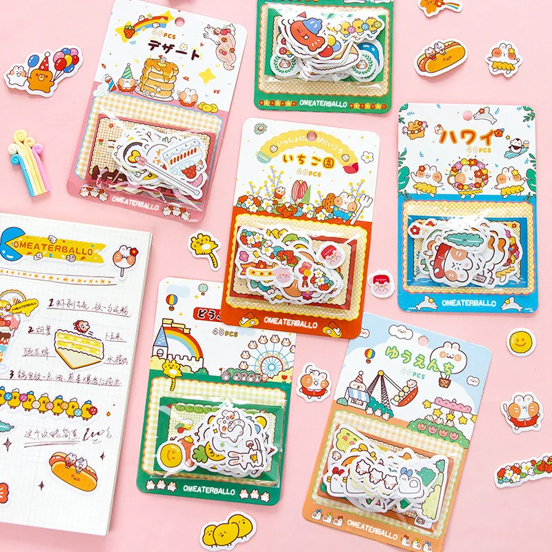 40Pcs Kawaii Decoration Hand Account Stickers Cute Cartoon Diy Diary Phone Photo Album Stationery Stickers Korean Stationery
40Pcs Kawaii Decoration Hand Account Stickers Cute Cartoon Diy Diary Phone Photo Album Stationery Stickers Korean Stationery