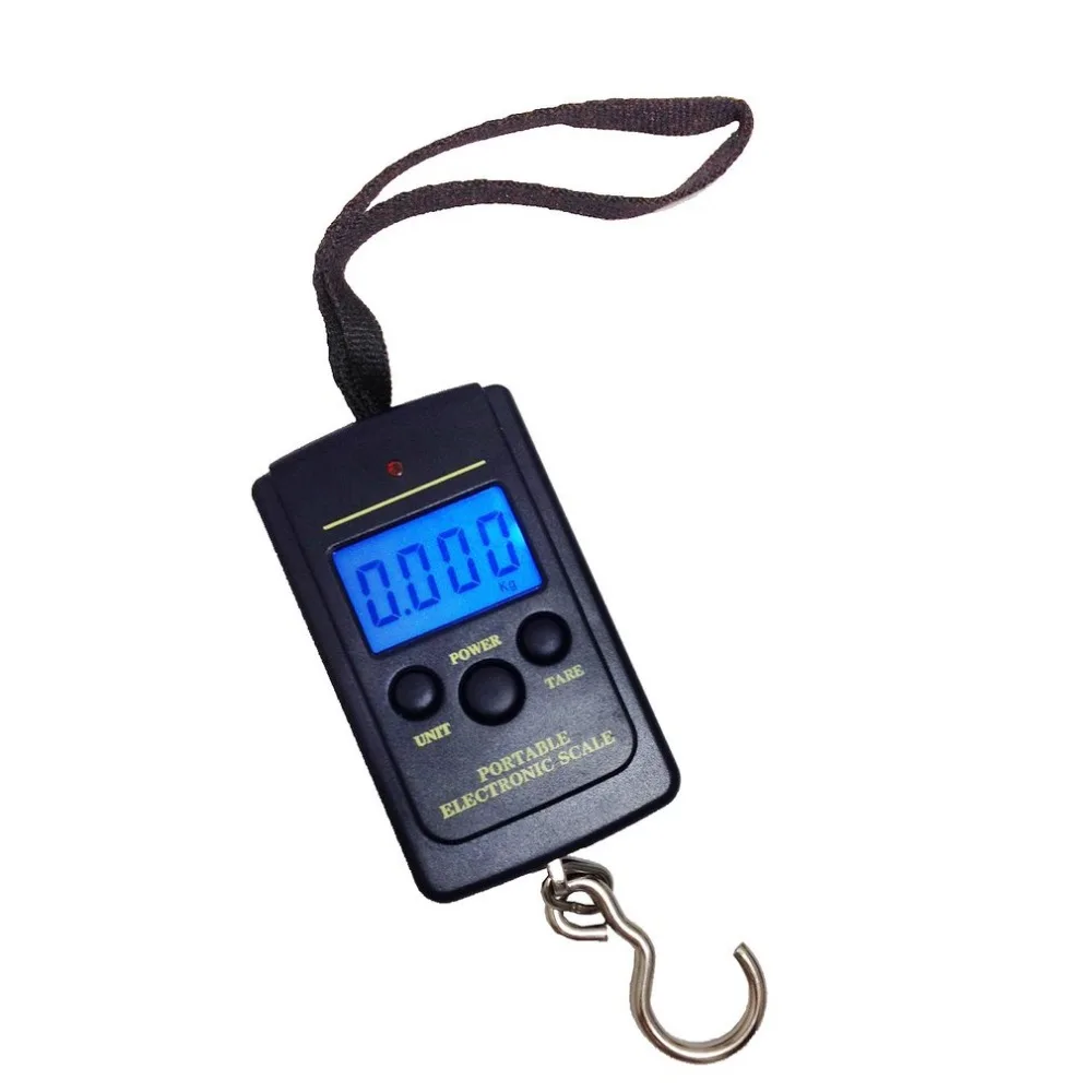 GY-004 40 кг/10 г портативные электронные ручные весы с крючком светодиодный цифровой
