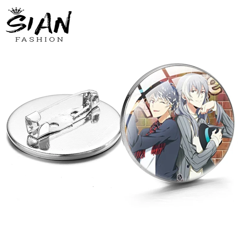 SIAN Anime IDOLISH7 Boys Girls Series Pin Cabochon Glass Surface Gem Brooch Trendy Lapel Pin Backpack Clothes Accessory Trinkets 
SIAN Anime IDOLISH7 Boys Girls Series Pin Cabochon Glass Surface Gem Brooch Trendy Lapel Pin Backpack Clothes Accessory Trinkets