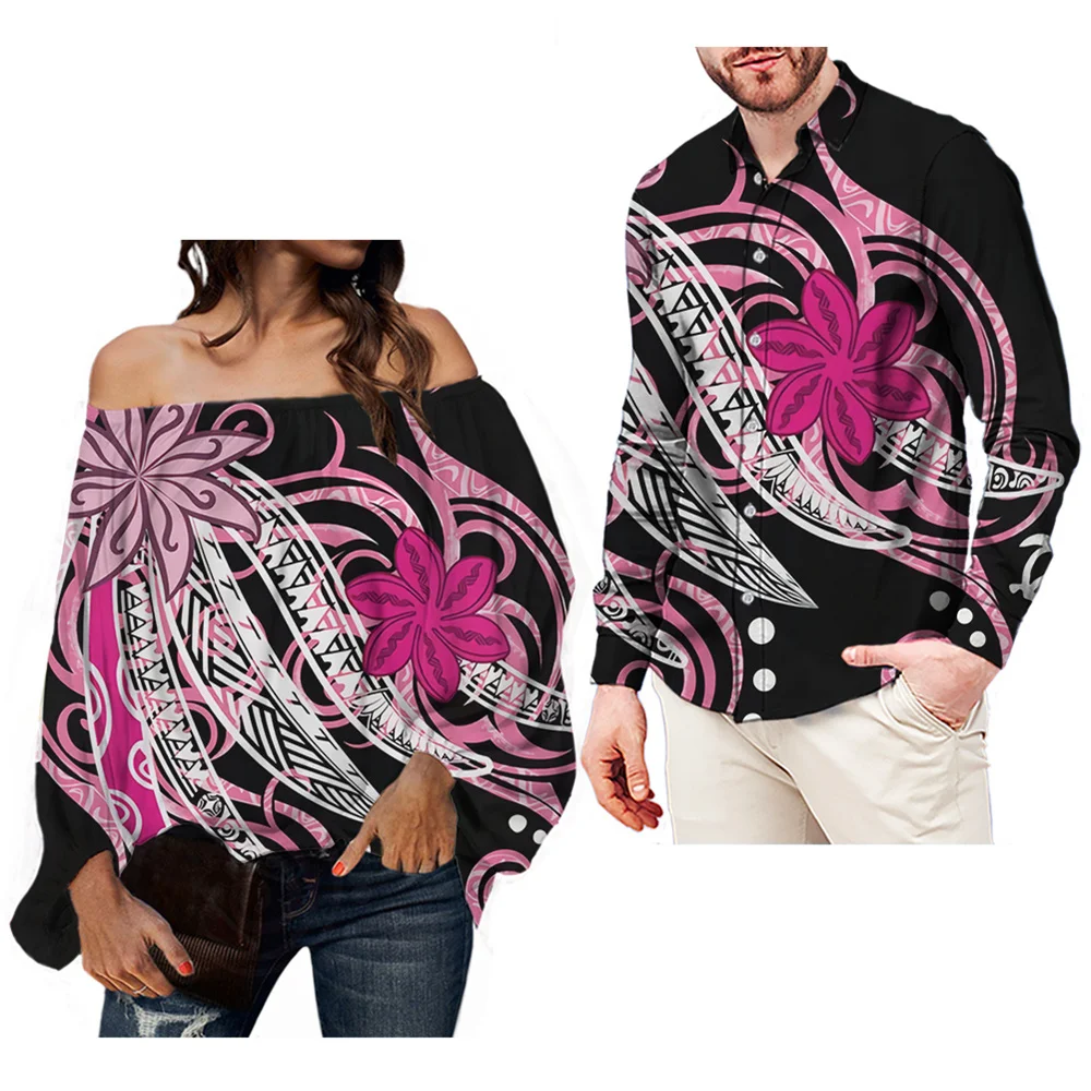 Brand Designer Pink Hawaii Tribal Floral Pattern Off Shoulder Blouse Sexy Women's Elegant Tunics Tops Large Size Couples Outfits
Brand Designer Pink Hawaii Tribal Floral Pattern Off Shoulder Blouse Sexy Women's Elegant Tunics Tops Large Size Couples Outfits
