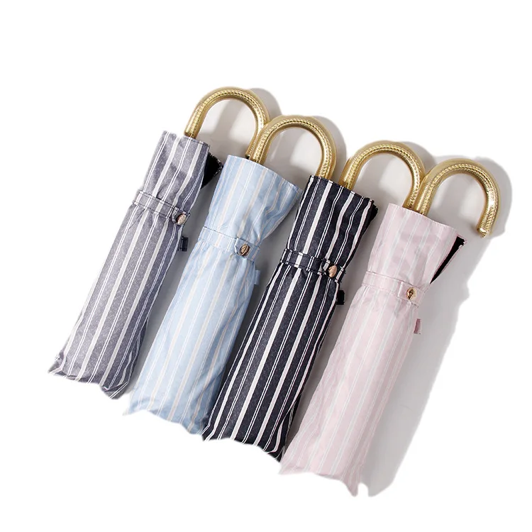 Literary style vertical stripes retro color vinyl sunshade hook folding umbrella women's dual-purpose vinyl sunscreen sun umbr
Literary style vertical stripes retro color vinyl sunshade hook folding umbrella women's dual-purpose vinyl sunscreen sun umbr