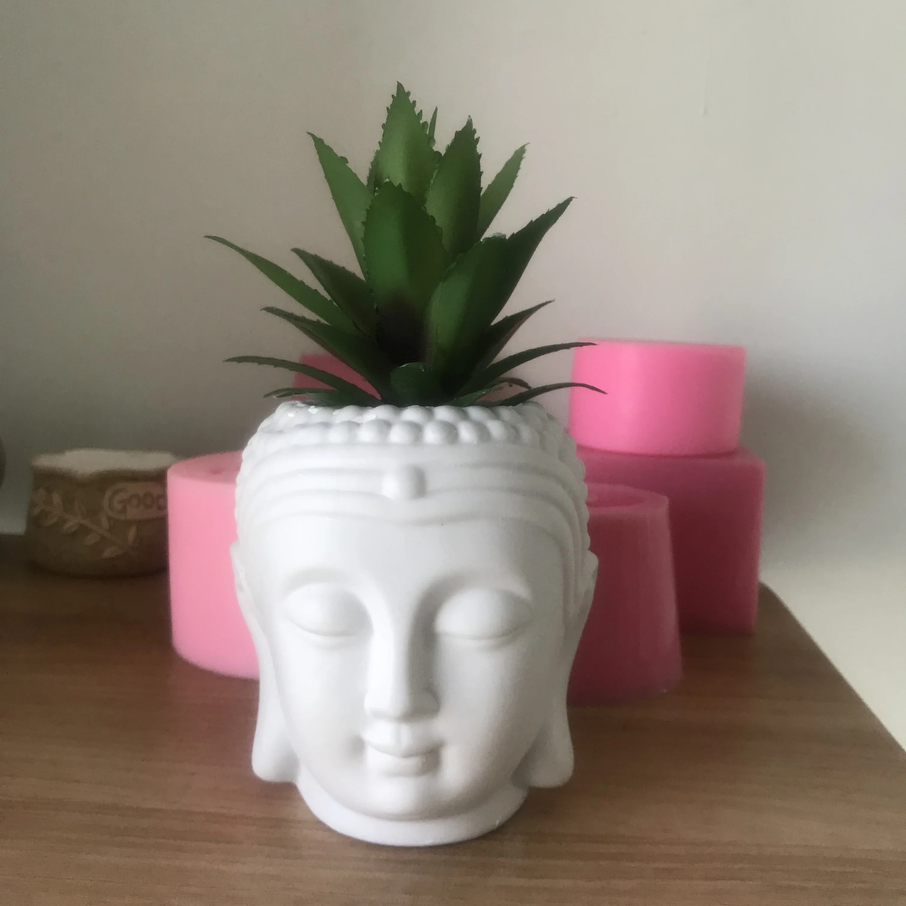DIY Resin Craft Buddha Head Candlestick Concrete Silicone Clay Planter Molds Handmaking Cement Vase Mould
DIY Resin Craft Buddha Head Candlestick Concrete Silicone Clay Planter Molds Handmaking Cement Vase Mould