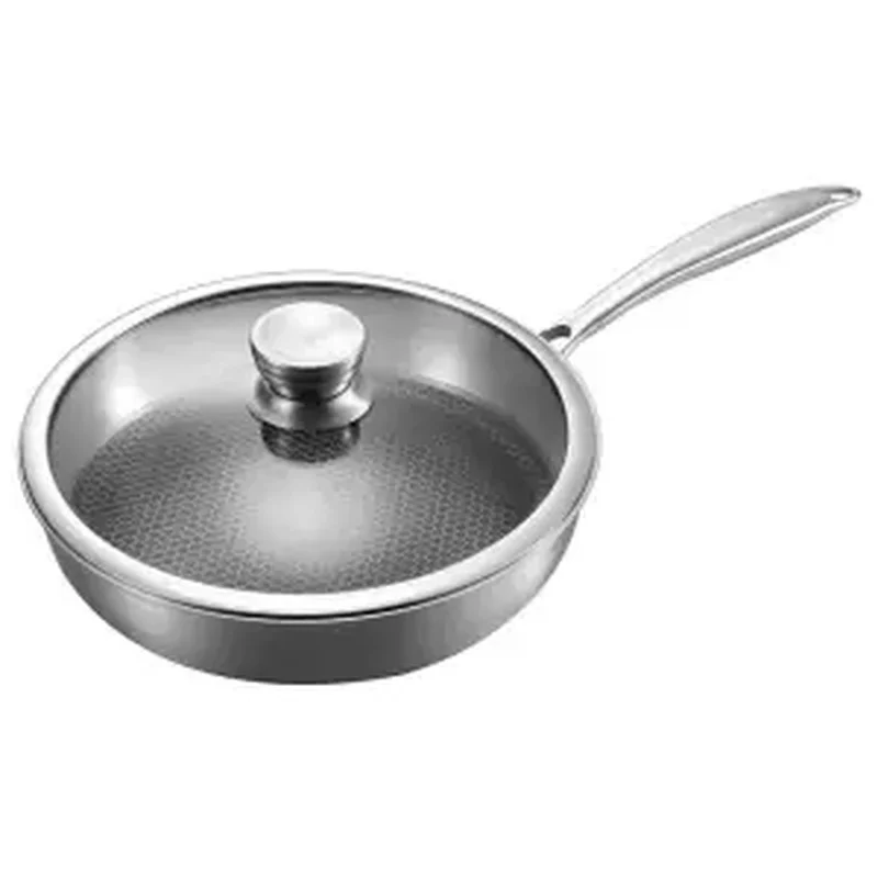 Stainless Steel Frying Pan Uncoated Non-stick Pan Pan Frying Steak Pan Induction Cooker Gas Universal Induction Pan Frying Pan
Stainless Steel Frying Pan Uncoated Non-stick Pan Pan Frying Steak Pan Induction Cooker Gas Universal Induction Pan Frying Pan