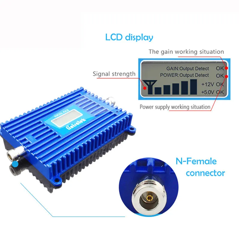 lintratek LTE 4G B20 Signal Booster 800 MHz Mobile Phone Cellular Amplifier 800MHz Band 20 Cell Internet Repeater 70dB ALC AGC 
lintratek LTE 4G B20 Signal Booster 800 MHz Mobile Phone Cellular Amplifier 800MHz Band 20 Cell Internet Repeater 70dB ALC AGC