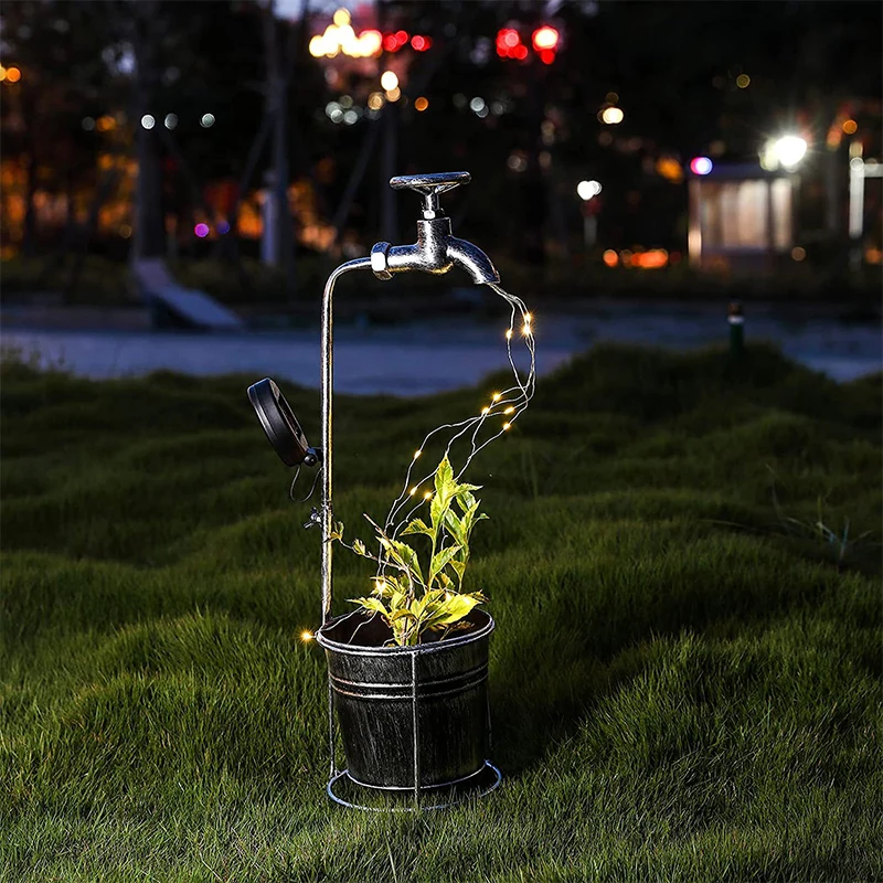 Metal Watering Can Stake With Lights For Garden Art Light Decor Solar Water Faucet Planter Light Lawn Art Outdoor Decor Home
Metal Watering Can Stake With Lights For Garden Art Light Decor Solar Water Faucet Planter Light Lawn Art Outdoor Decor Home