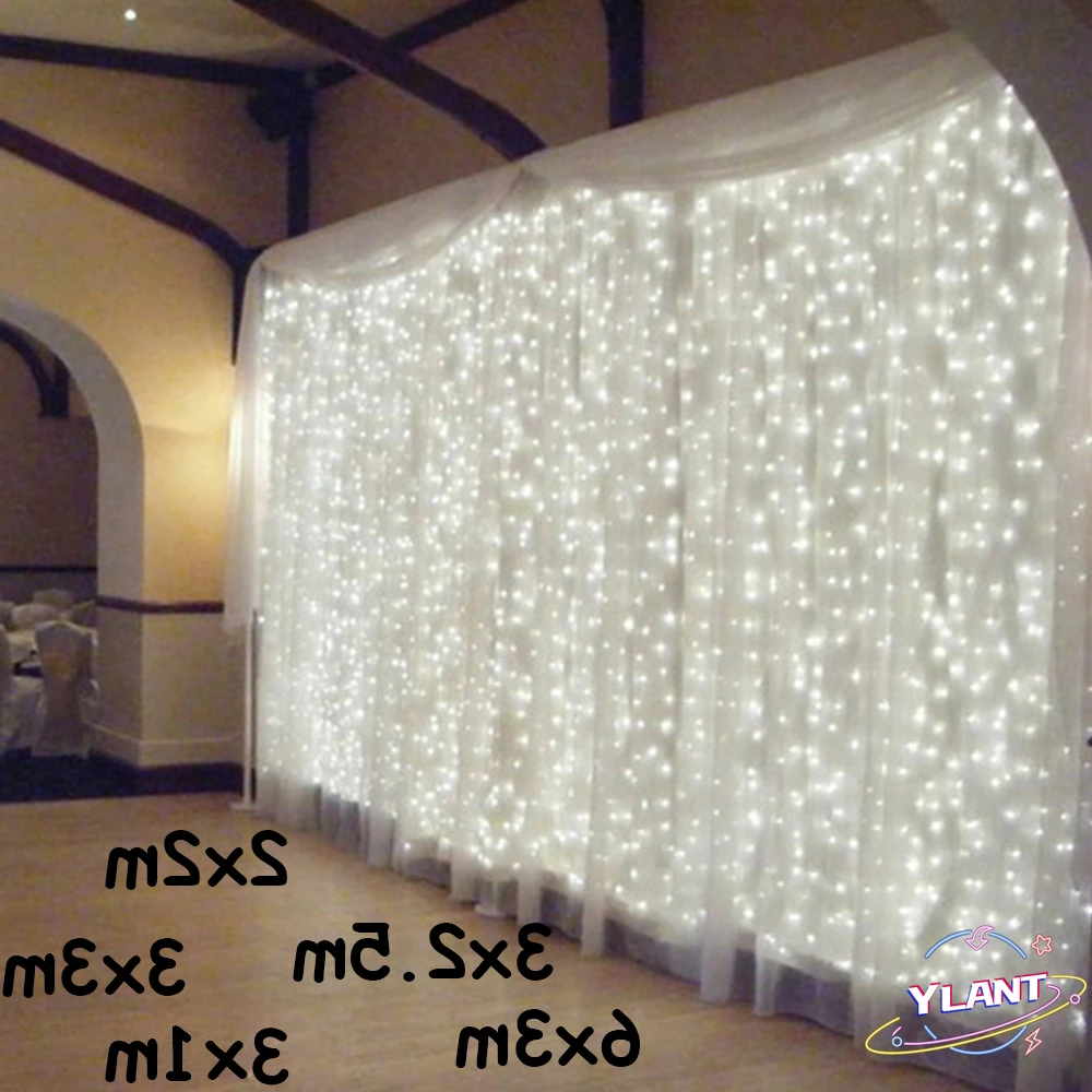 3x1/3x3/2x2m LED Icicle String Lights Christmas Fairy Lights Garland Outdoor Home For Wedding/Party/Curtain/Garden Decoration
3x1/3x3/2x2m LED Icicle String Lights Christmas Fairy Lights Garland Outdoor Home For Wedding/Party/Curtain/Garden Decoration