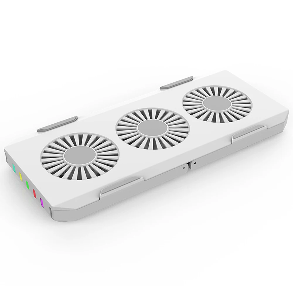Notebook Cooler Bracket 3 Fan Rgb Led Laptop Cooling Pad Stand Bracket Foldable Notebook Stand Heat Sink
Notebook Cooler Bracket 3 Fan Rgb Led Laptop Cooling Pad Stand Bracket Foldable Notebook Stand Heat Sink