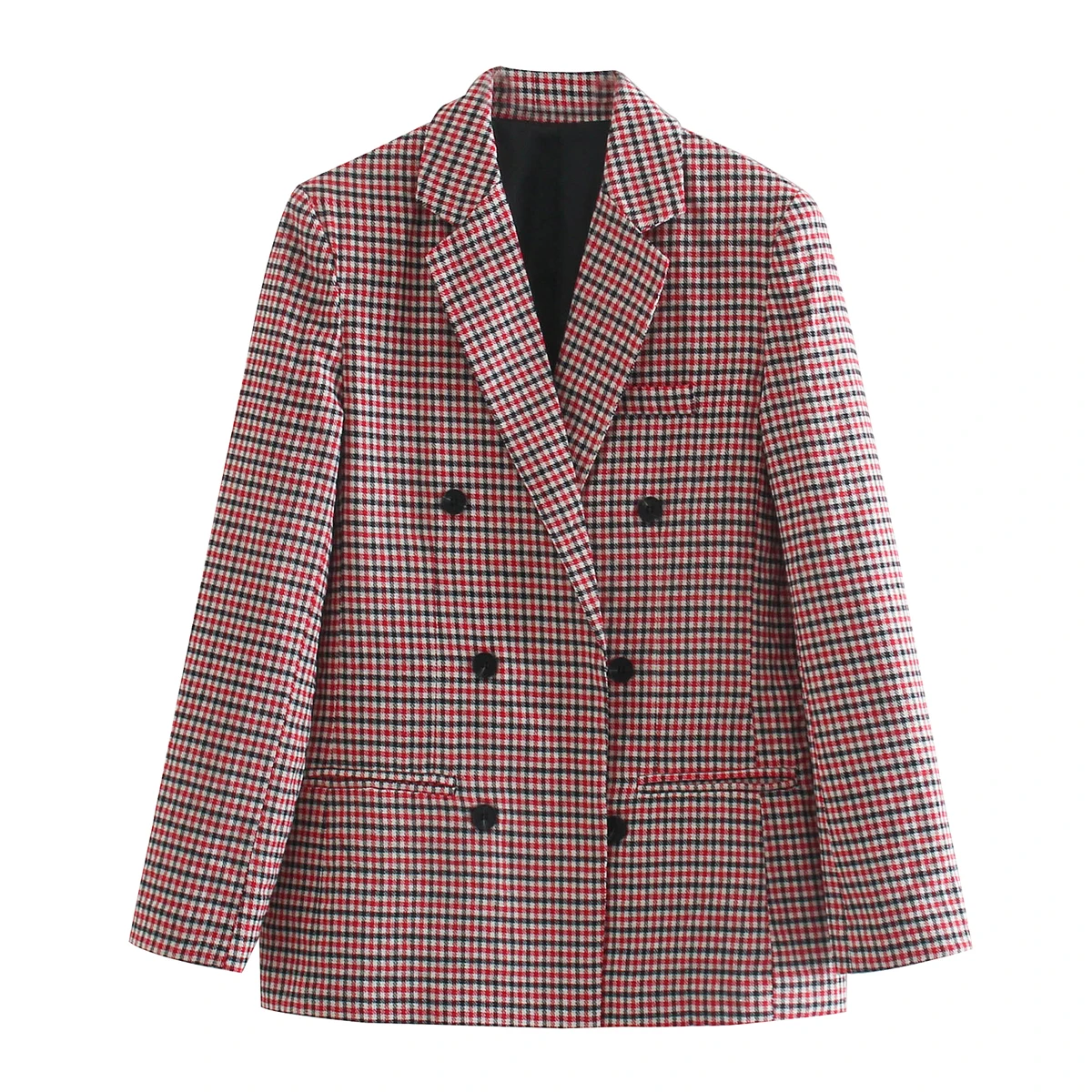 Za Fall 2021 women's European and American style loose, fit and retro double breasted blazer
Za Fall 2021 women's European and American style loose, fit and retro double breasted blazer