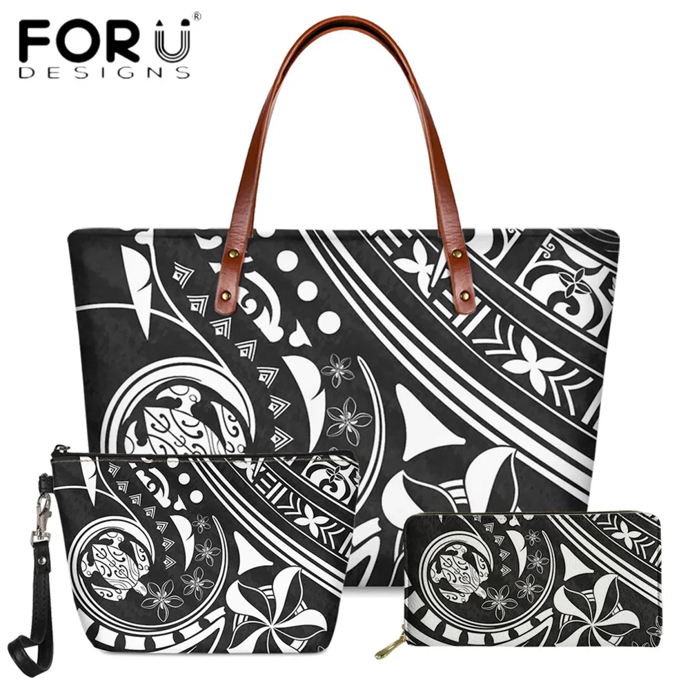 FORUDESIGNS Polynesian Samoa Turtle With Flower Print Fashion Women Handbag And Purse Set PU Leather Clutch Wallets Sac A Main
FORUDESIGNS Polynesian Samoa Turtle With Flower Print Fashion Women Handbag And Purse Set PU Leather Clutch Wallets Sac A Main