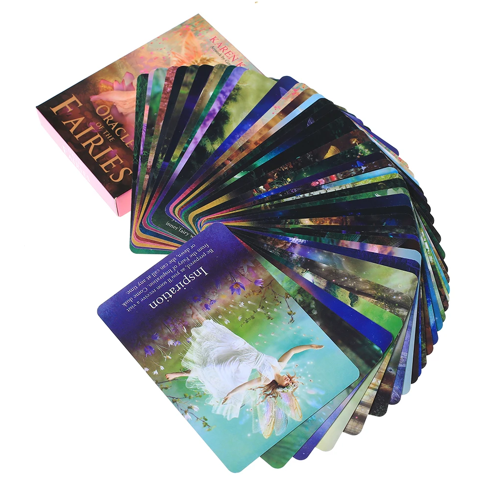 44 Pcs Oracle Tarot Cards oracle of the fairies Card Board Deck Games Palying Cards For Party Game
44 Pcs Oracle Tarot Cards oracle of the fairies Card Board Deck Games Palying Cards For Party Game