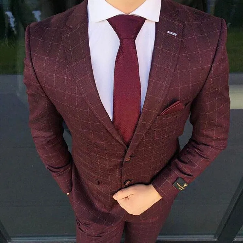 Fashion Two Pieces Burgundy Man suit For Wedding mens suits Custom Made Groom Tuxedo (Jacket+Pants)
Fashion Two Pieces Burgundy Man suit For Wedding mens suits Custom Made Groom Tuxedo (Jacket+Pants)