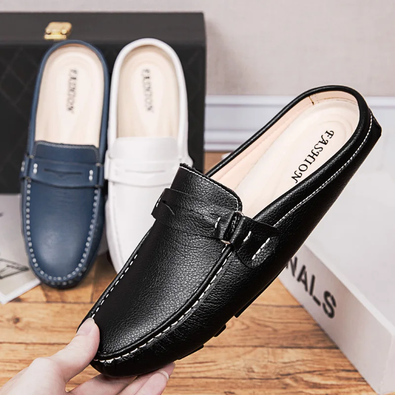 Genuine Leather Men Casual Shoes Brand Italian Half Back Shoes Men Loafers Breathable Slip on Black Driving Shoes Size 39-44 %
Genuine Leather Men Casual Shoes Brand Italian Half Back Shoes Men Loafers Breathable Slip on Black Driving Shoes Size 39-44 %