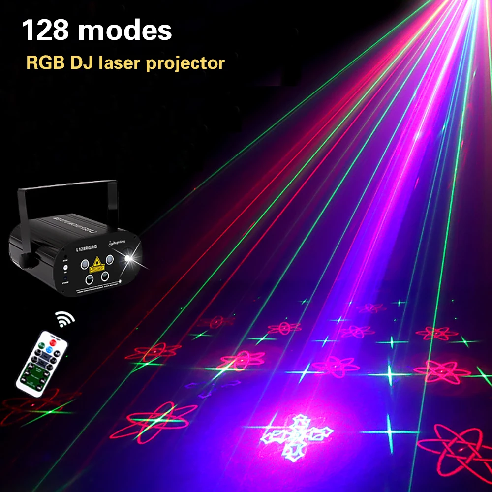Remote 128 Patterns RGB DJ Laser Projector Stage Lighting Effect Disco Club Xmas Party Holiday Show Light With 3W Blue LED
Remote 128 Patterns RGB DJ Laser Projector Stage Lighting Effect Disco Club Xmas Party Holiday Show Light With 3W Blue LED