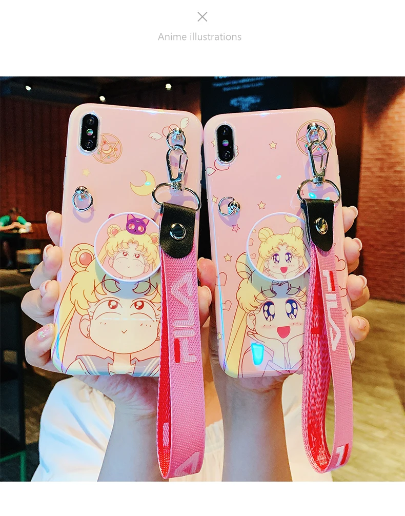 Чехол-накладка Sakura для iphone 11 pro Max милый чехол с блестками max XR 7 6S 8plus Sailor Moon +