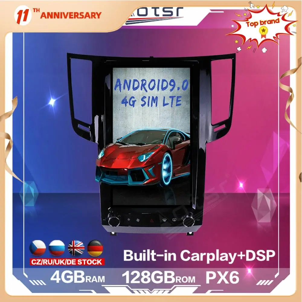 128 ГБ для Infiniti FX FX25 FX35 FX37 FX50 QX70 Tesla Android автомобильный мультимедийный радиоплеер авто GPS навигация DSP Carplay 4G SIM
128 ГБ для Infiniti FX FX25 FX35 FX37 FX50 QX70 Tesla Android автомобильный мультимедийный радиоплеер авто GPS навигация DSP Carplay 4G SIM