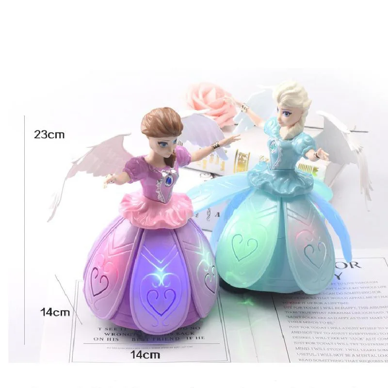 Princess Frozen Cartoon Animation Figure Elsa Doll Light Music Spinning Dance Dance Doll Model Funny Children's Souptoys Gifts
Princess Frozen Cartoon Animation Figure Elsa Doll Light Music Spinning Dance Dance Doll Model Funny Children's Souptoys Gifts