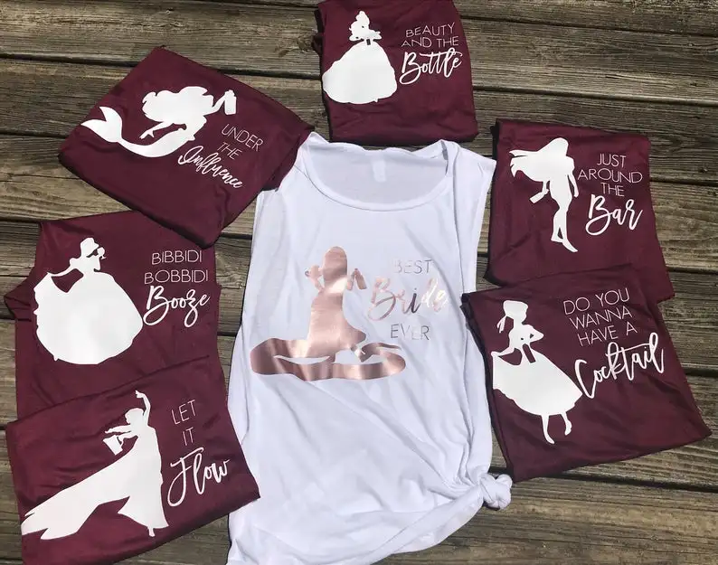 2021 Bachelorette Party Bride Squad Bridesmaid T-shirt Rose Gold Print Women Top Tee Casual Short Sleeve Bridal Wedding T Shirts
2021 Bachelorette Party Bride Squad Bridesmaid T-shirt Rose Gold Print Women Top Tee Casual Short Sleeve Bridal Wedding T Shirts