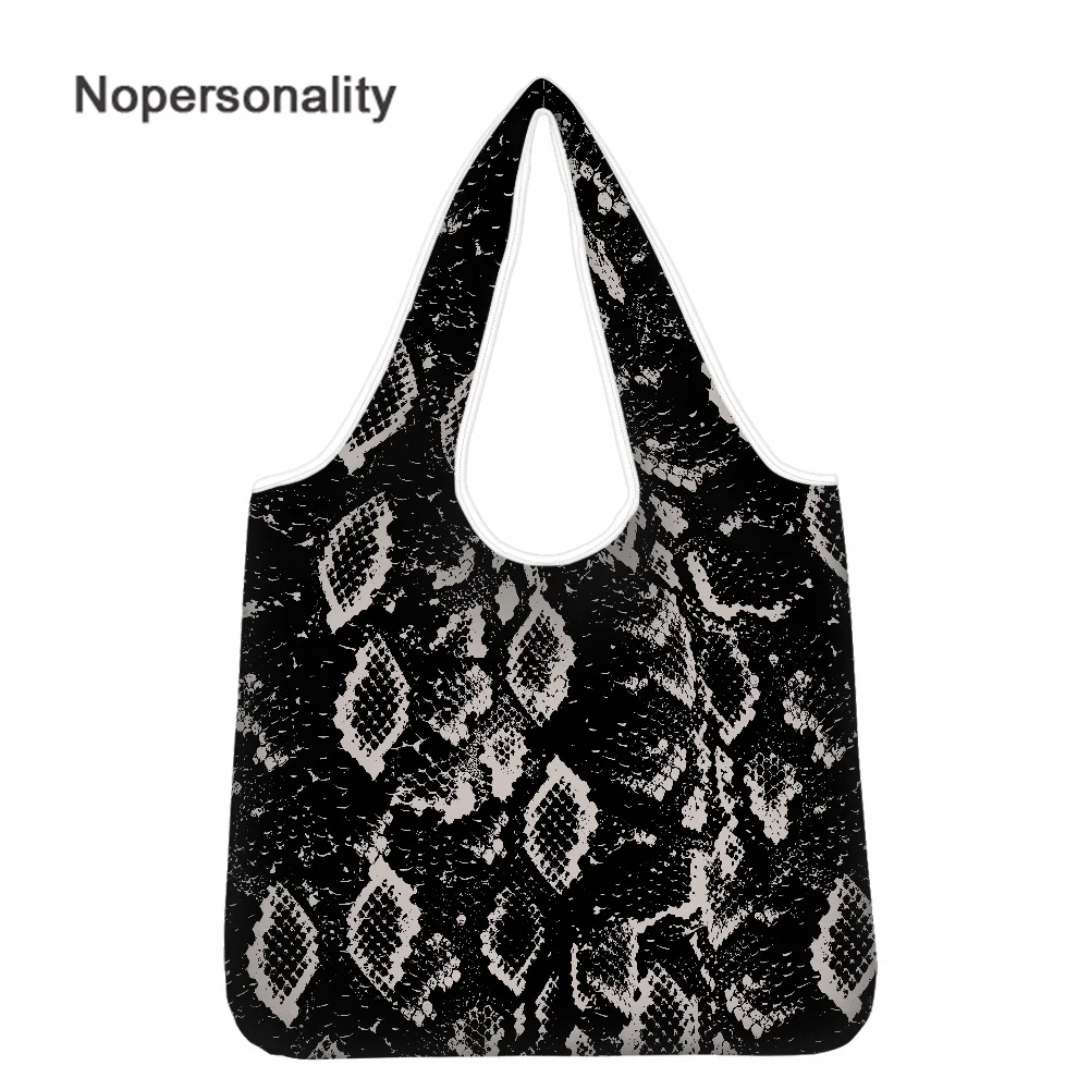 Сумка на плечо Nopersonality из змеиной кожи, портативная Экологически чистая продуктовая сумка, многоразовый шоппер для дам
Сумка на плечо Nopersonality из змеиной кожи, портативная Экологически чистая продуктовая сумка, многоразовый шоппер для дам