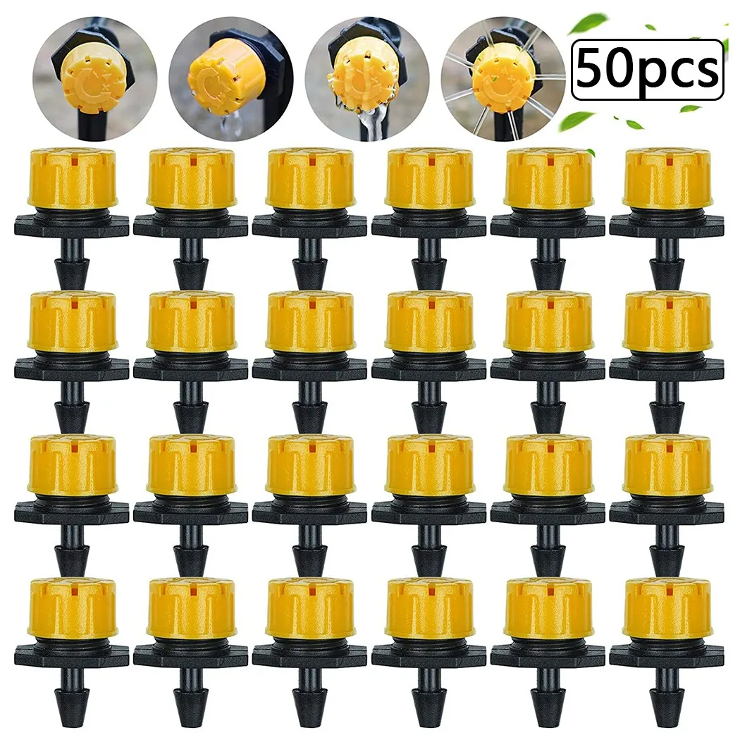 50PCS Adjustable Irrigation Sprinkler Garden Drip Emitters Micro Spray Rotating For Agriculture Lawn Garden Sprinkler Irrigation
50PCS Adjustable Irrigation Sprinkler Garden Drip Emitters Micro Spray Rotating For Agriculture Lawn Garden Sprinkler Irrigation