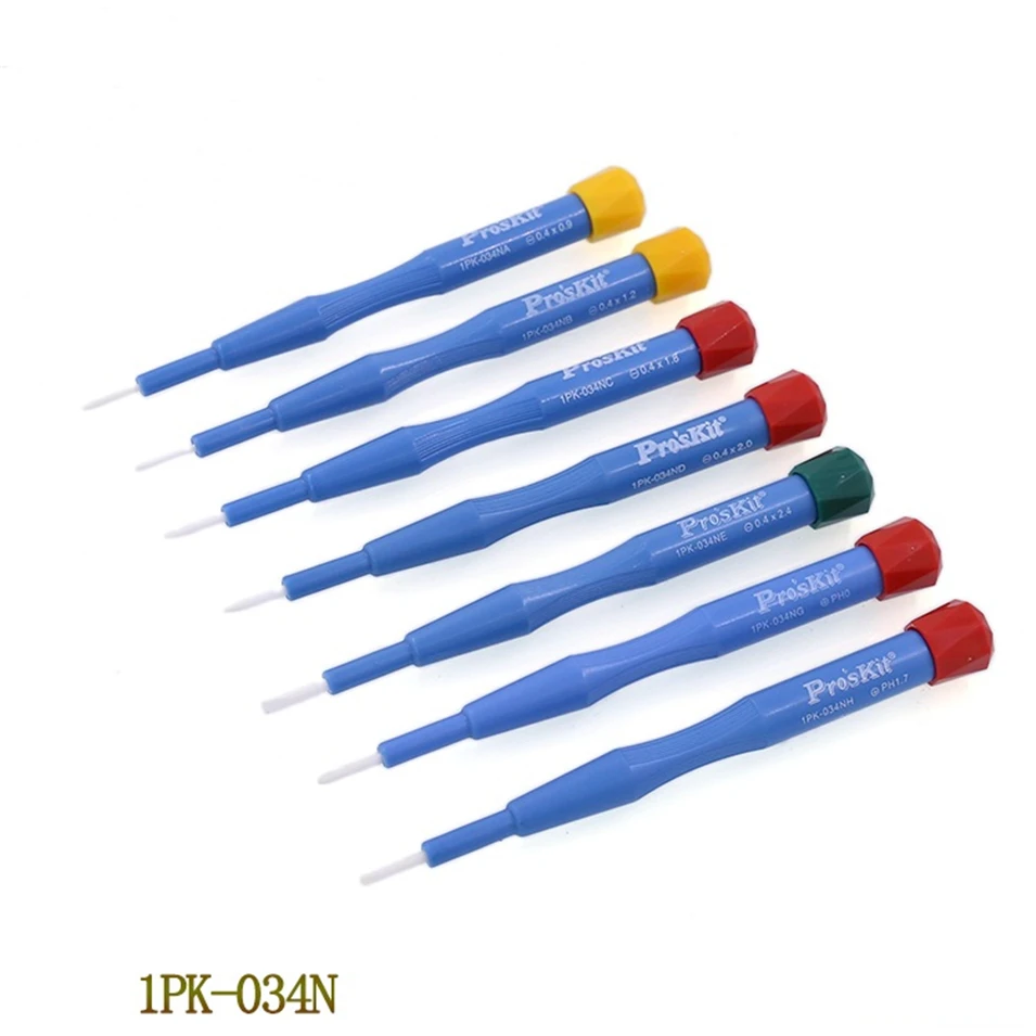 Proskit Precision Ceramic Screwdriver Non-magnet Anti-static SMD Components Adjust Screwdriver High frequency circuit adjustment
Proskit Precision Ceramic Screwdriver Non-magnet Anti-static SMD Components Adjust Screwdriver High frequency circuit adjustment