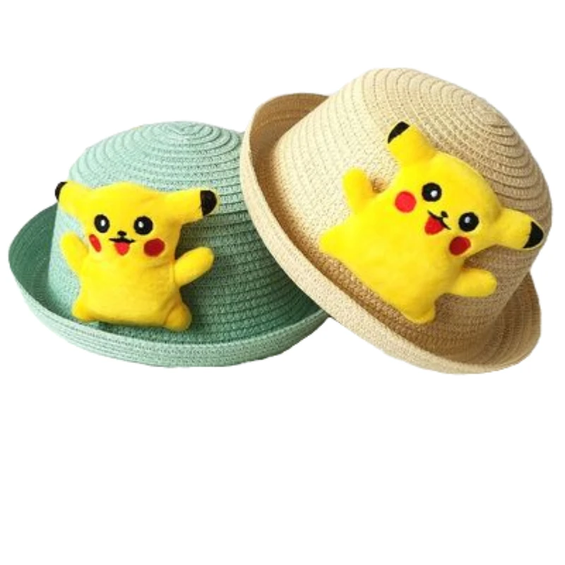 Pokemon Cartoon Pikachu Fisherman Straw Hat Baby Breathable Sunscreen Straw Hat With Flat Top Wide Brim Tide Basin Hat Boy Girl 
Pokemon Cartoon Pikachu Fisherman Straw Hat Baby Breathable Sunscreen Straw Hat With Flat Top Wide Brim Tide Basin Hat Boy Girl