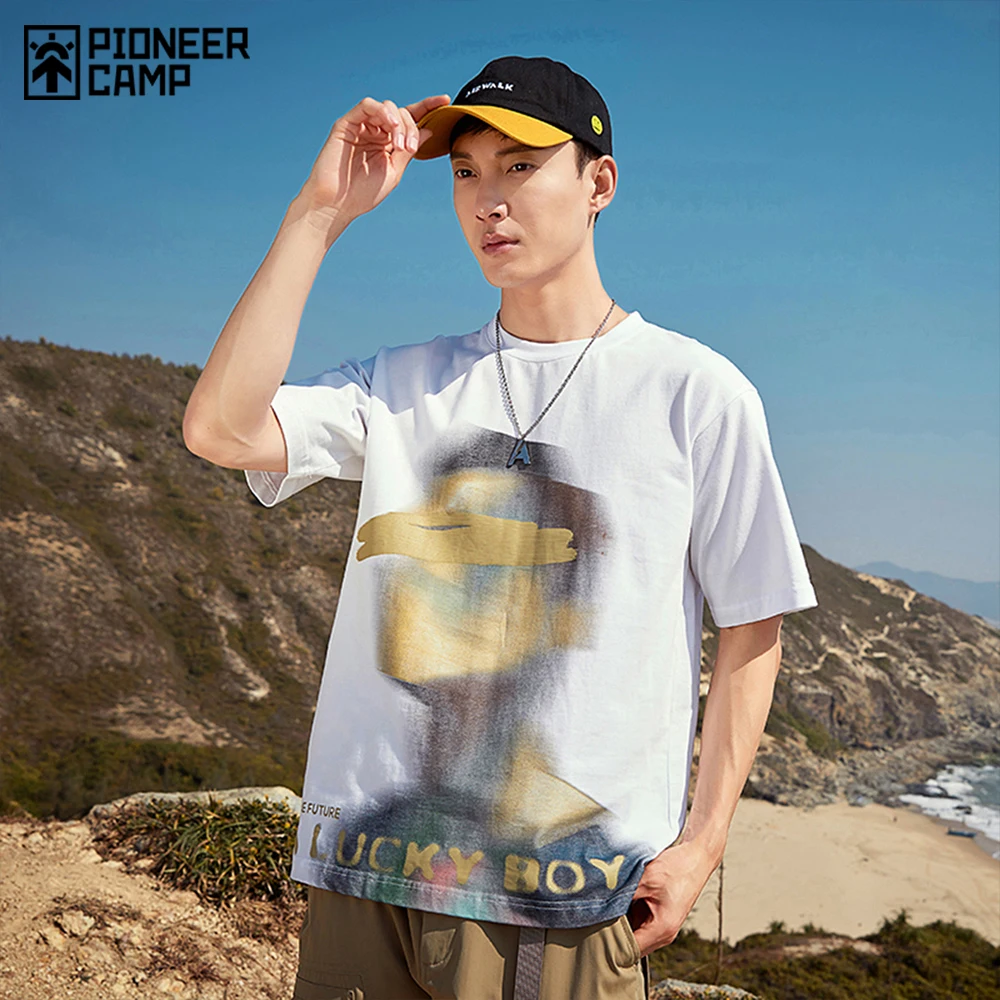 Pioneer Camp Creative Graffiti Cool T-shirt Men Oversize Streetwear Hip Hop Short Sleeve Men's Summer Tops XTS116592
Pioneer Camp Creative Graffiti Cool T-shirt Men Oversize Streetwear Hip Hop Short Sleeve Men's Summer Tops XTS116592