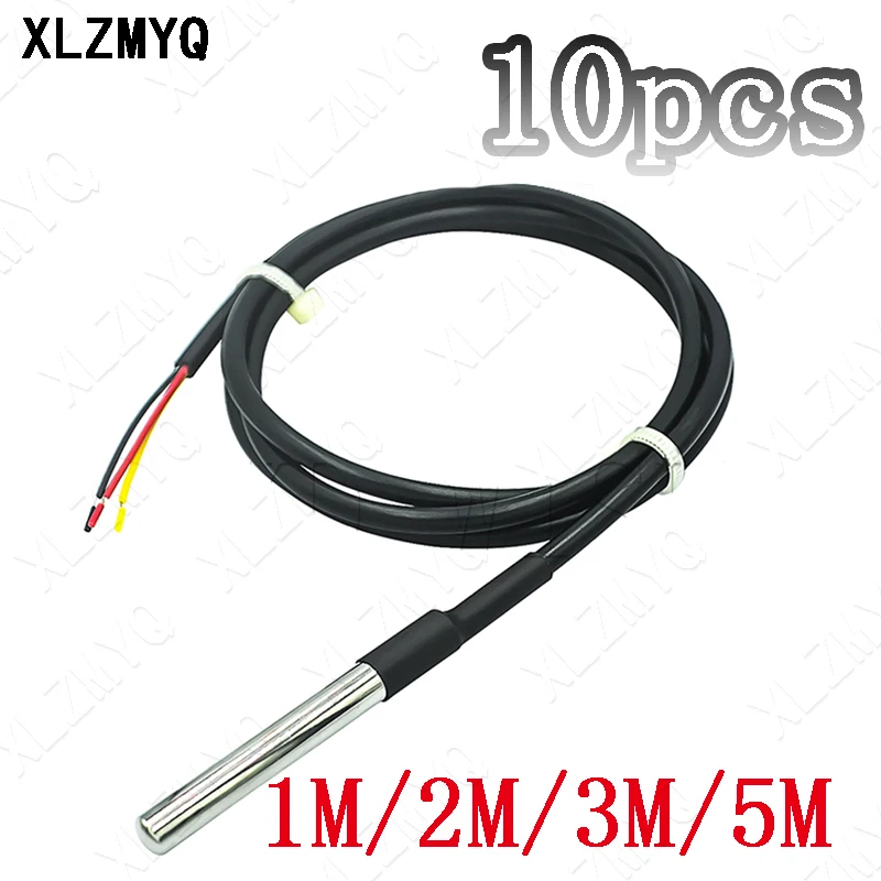 10PCS / DS1820 1/2/3M 5M Stainless steel package Waterproof DS18b20 temperature probe temperature sensor 18B20 100/200/300/500cm
10PCS / DS1820 1/2/3M 5M Stainless steel package Waterproof DS18b20 temperature probe temperature sensor 18B20 100/200/300/500cm