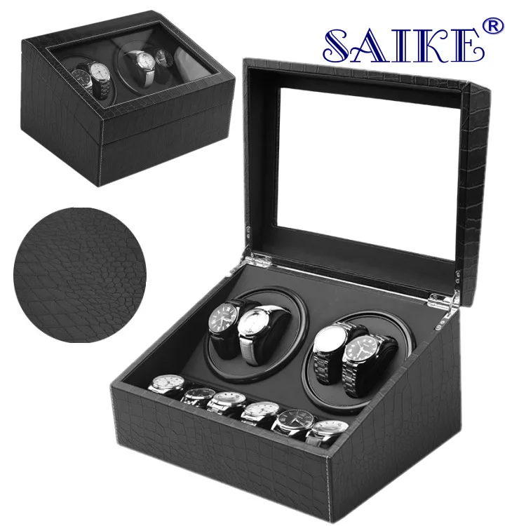 Spot wholesale 4 plus 6 black leather electroshychometer motor watch box electric automatic string on the chain box
Spot wholesale 4 plus 6 black leather electroshychometer motor watch box electric automatic string on the chain box