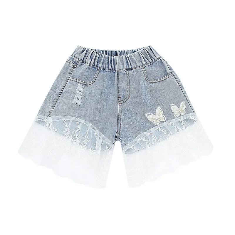 Girls Denim Shorts Teenage Girl Summer Lace Pants Kids Bow Clothes Children Flowers Embroidery Jean Short For Teenager New
Girls Denim Shorts Teenage Girl Summer Lace Pants Kids Bow Clothes Children Flowers Embroidery Jean Short For Teenager New