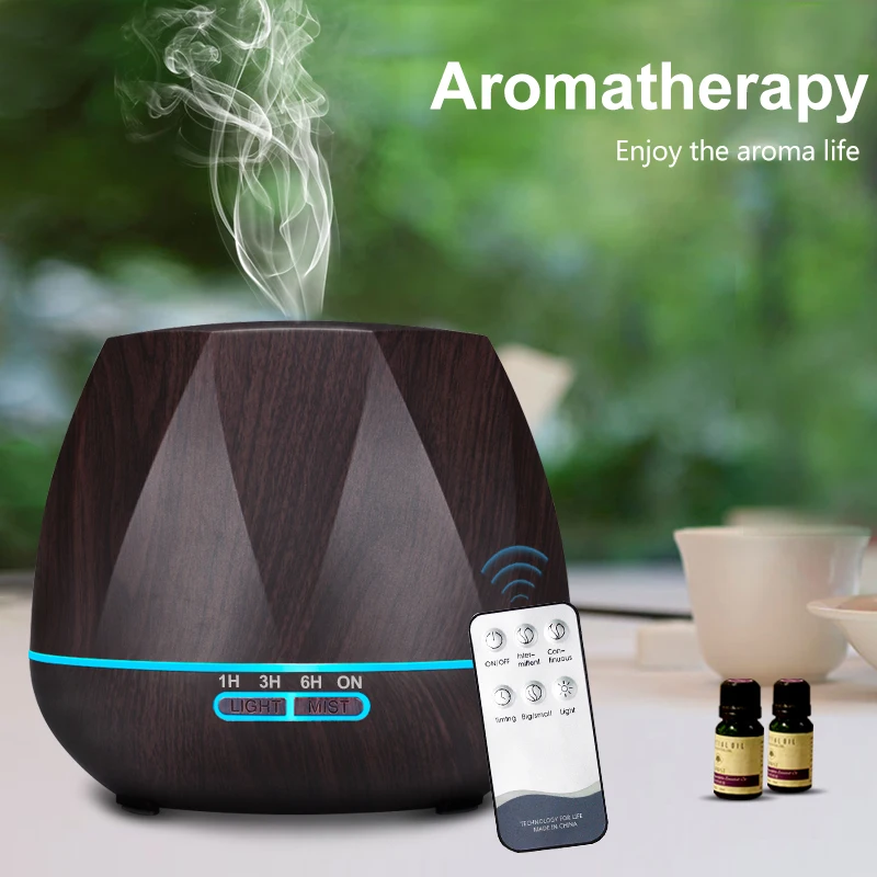 500ML Remote Control Air Humidifier Essential Oil Diffuser Humidificador Mist Maker LED Aroma Diffusor Aromatherapy
500ML Remote Control Air Humidifier Essential Oil Diffuser Humidificador Mist Maker LED Aroma Diffusor Aromatherapy