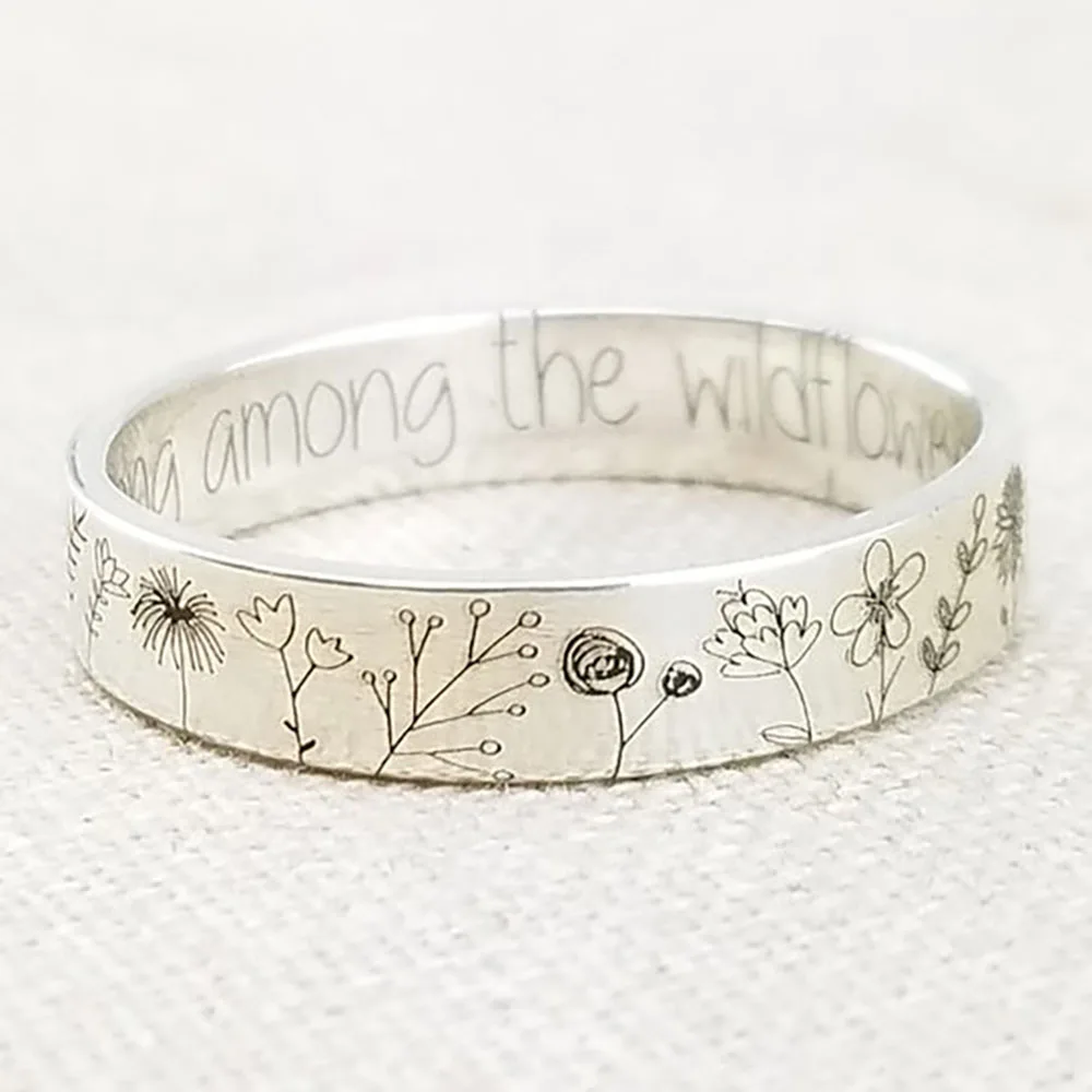 Vintage Simplicity Carved Flower Ring for Women Men Bohemian Delicate Wildflowers Floral Daisy Handmade Ring for Female Gift
Vintage Simplicity Carved Flower Ring for Women Men Bohemian Delicate Wildflowers Floral Daisy Handmade Ring for Female Gift