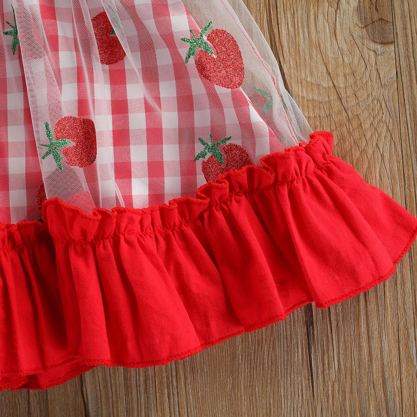 Baby Girls Square Collar Dress with Bow-knot, Plaid Strawberry Print Sleeveless Sundress for Summer
Baby Girls Square Collar Dress with Bow-knot, Plaid Strawberry Print Sleeveless Sundress for Summer