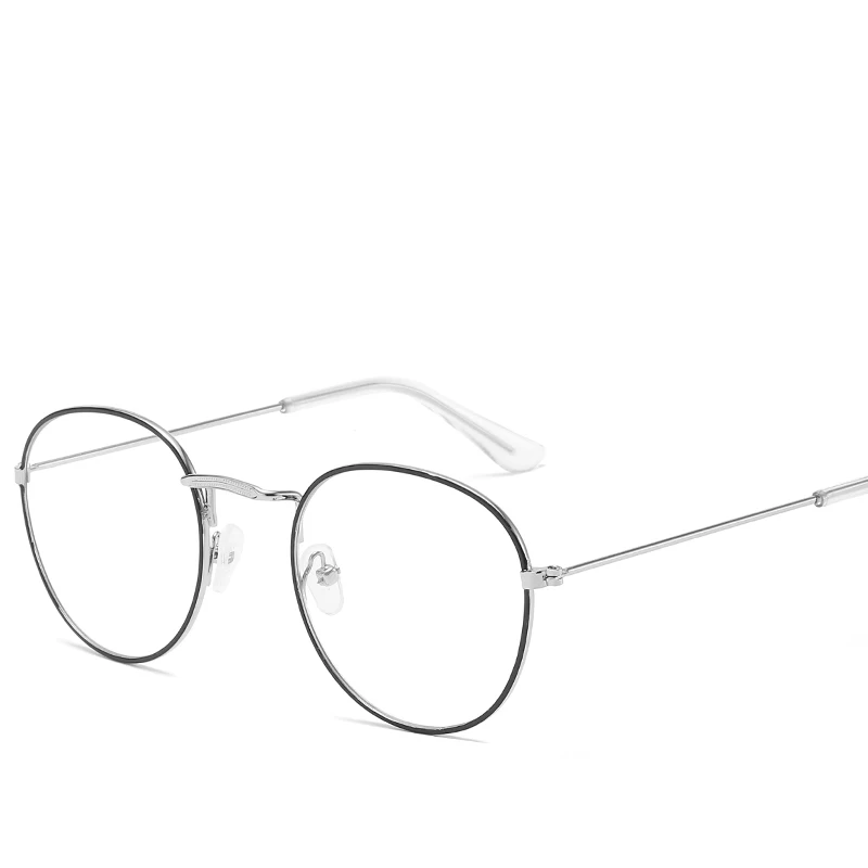 Новые корейские Металлические очки с боковой оправой рисунком в стиле Харадзюку