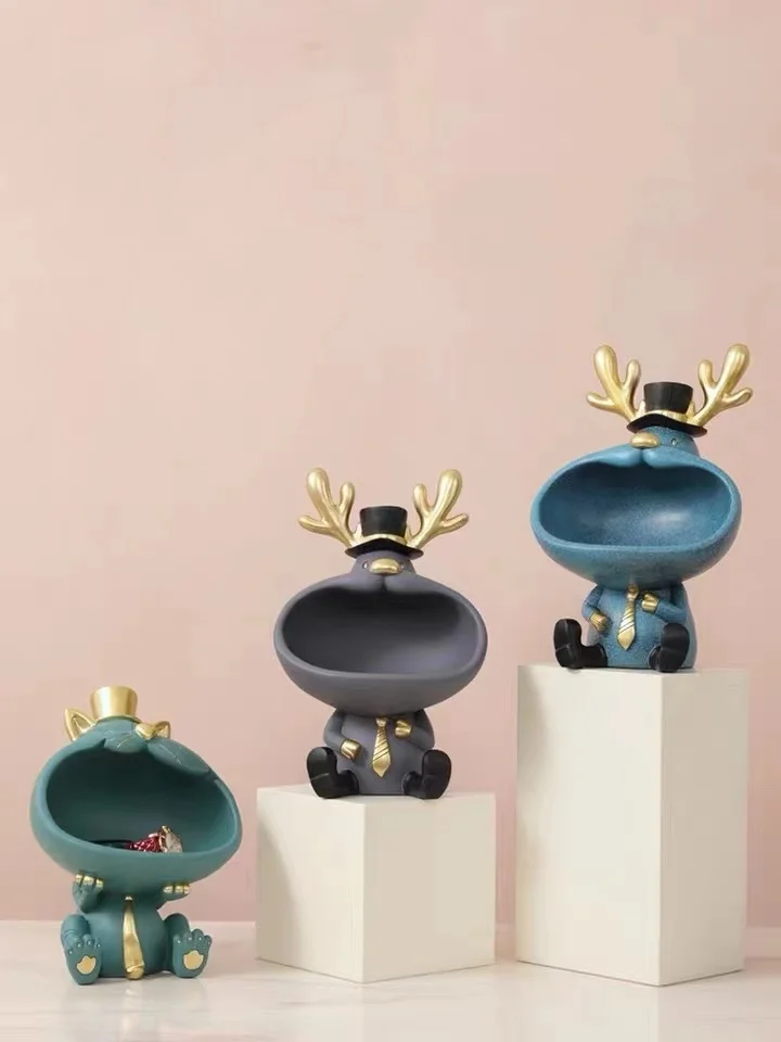 Lucky Sculpture Ornaments Home Decoration Big Mouth Cat Cool Deer Figurines Storage Box Resin Sculpture Modern Art Statues
Lucky Sculpture Ornaments Home Decoration Big Mouth Cat Cool Deer Figurines Storage Box Resin Sculpture Modern Art Statues