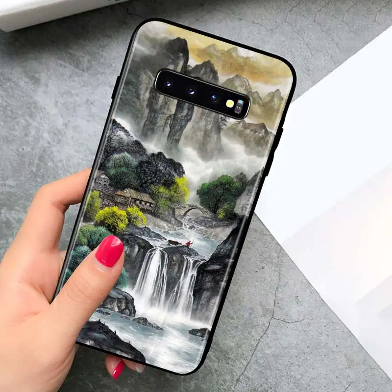 Chinese ink painting for Samsung Galaxy S21 Ultra Plus Note 20 10 9 8 S10 S9 S8 S7 S6 Edge Plus Black Phone Case
Chinese ink painting for Samsung Galaxy S21 Ultra Plus Note 20 10 9 8 S10 S9 S8 S7 S6 Edge Plus Black Phone Case