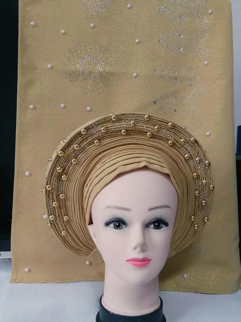 Beautiful Nigerian auto gele headwrap for women aso oke headgear beaded African headtie with shoulder various colors available
Beautiful Nigerian auto gele headwrap for women aso oke headgear beaded African headtie with shoulder various colors available