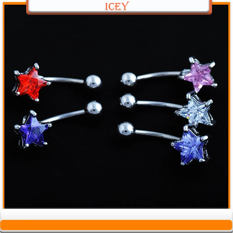 1pc Five-Pointed Star Belly Ring Rhinestone Navel Stud Zircon Belly Navel Jewelry Stainless Steel Belly Jewelry belly piercing
1pc Five-Pointed Star Belly Ring Rhinestone Navel Stud Zircon Belly Navel Jewelry Stainless Steel Belly Jewelry belly piercing