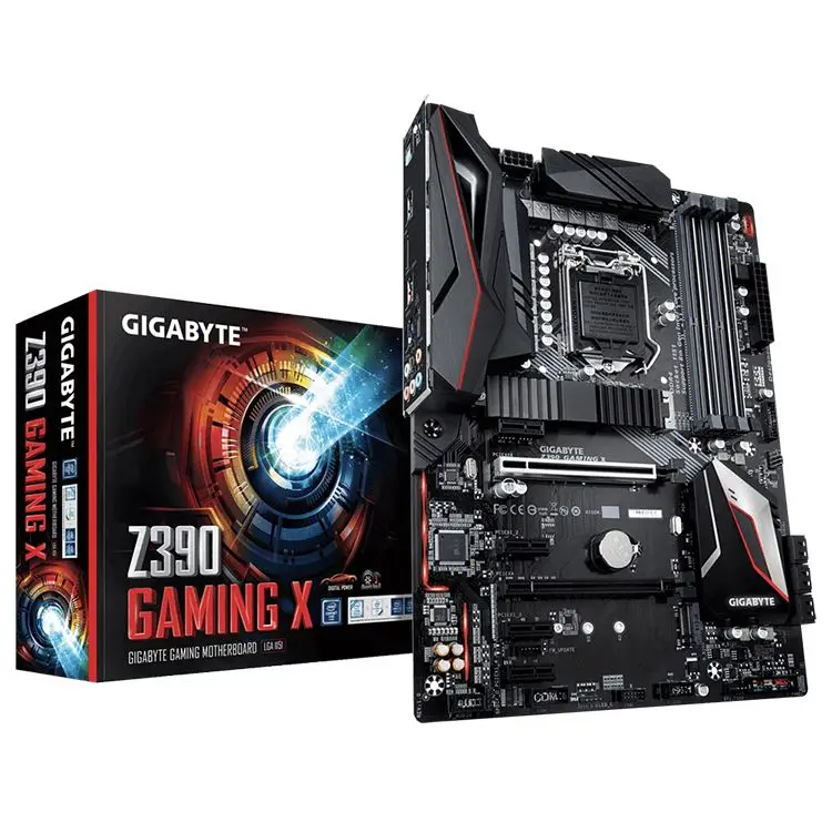 GIGABYTE Z390 GAMING X with 10+2 Digital PWM Design, 2-Way CrossFire Multi-Graphics Intel Z390 Chipset Gaming Motherboard
GIGABYTE Z390 GAMING X with 10+2 Digital PWM Design, 2-Way CrossFire Multi-Graphics Intel Z390 Chipset Gaming Motherboard