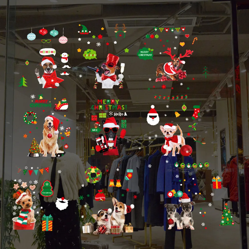 Merry Christmas Xmas Animal Static Stickers Art Decals Wall Window Home Shop Decor PVC Animal Stickers Gift Navidad Decor 2021
Merry Christmas Xmas Animal Static Stickers Art Decals Wall Window Home Shop Decor PVC Animal Stickers Gift Navidad Decor 2021