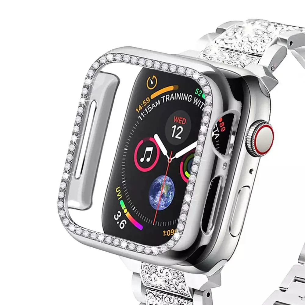 Чехол-бампер с алмазами защитный чехол для Apple Watch Series 6 5 4 SE 3 2 38 мм 42 мм 40 мм 44 мм аксессуары для iWatch
Чехол-бампер с алмазами защитный чехол для Apple Watch Series 6 5 4 SE 3 2 38 мм 42 мм 40 мм 44 мм аксессуары для iWatch