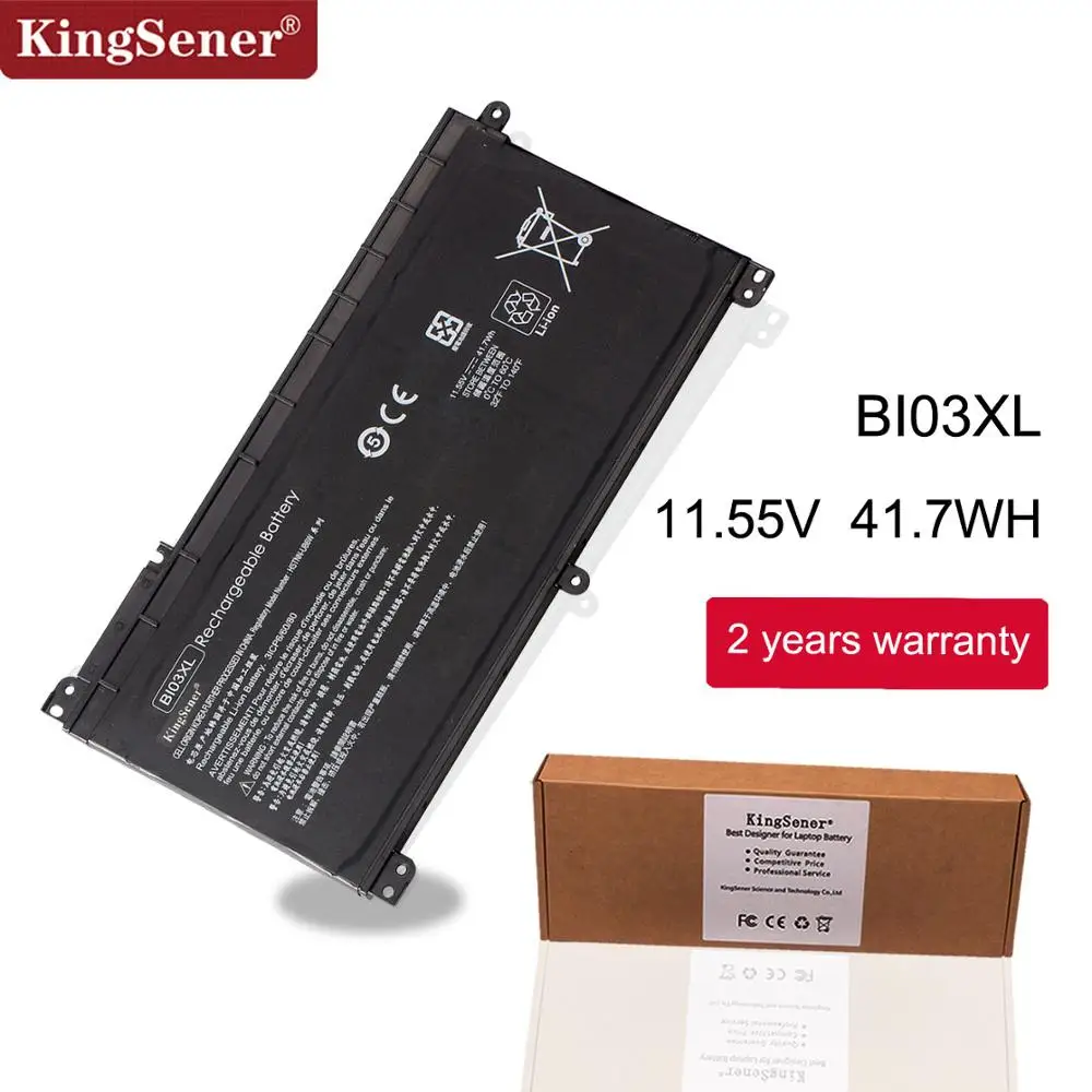 KingSener BI03XL Laptop battery for HP Pavilion X360 13-U100TU U113TU U169TU HSTNN-UB6W TPN-W118 Stream 14-AX010wm 14-AX020wm
KingSener BI03XL Laptop battery for HP Pavilion X360 13-U100TU U113TU U169TU HSTNN-UB6W TPN-W118 Stream 14-AX010wm 14-AX020wm