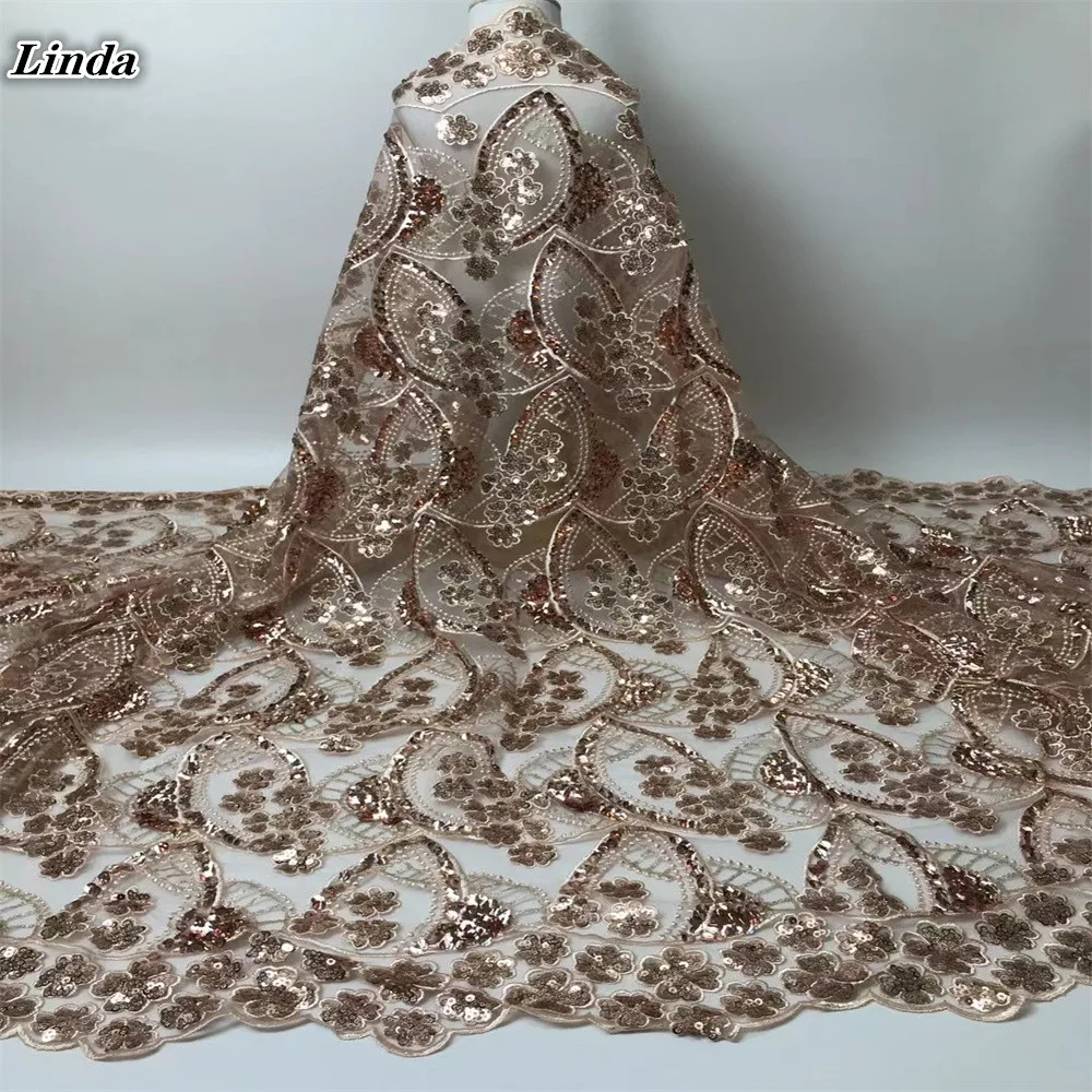 Linda green nigerian mesh lace french sequins fabric 2021 high quality embroidery african net lace tulle fabrics 5 yards/pcs
Linda green nigerian mesh lace french sequins fabric 2021 high quality embroidery african net lace tulle fabrics 5 yards/pcs