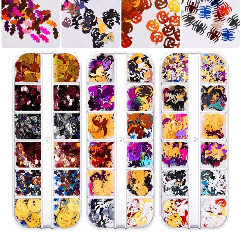 Halloween Glitter Sequins Flakes Resin UV Epoxy Mold Filler Nail Art Decorations DIY Crafts Jewelry Making Filling Accessories
Halloween Glitter Sequins Flakes Resin UV Epoxy Mold Filler Nail Art Decorations DIY Crafts Jewelry Making Filling Accessories