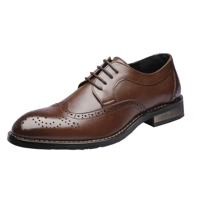 2021 Genuine Leather Men formal shoes Brogue elegant classic business wedding social mens dress shoes zapatos de hombre hjm6
2021 Genuine Leather Men formal shoes Brogue elegant classic business wedding social mens dress shoes zapatos de hombre hjm6
