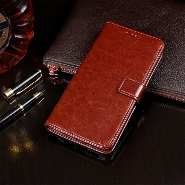 Для Oukitel K6 чехол 6 0 дюйма Магнитный Флип Crazy Horse кожаный с рисунком для Чехол