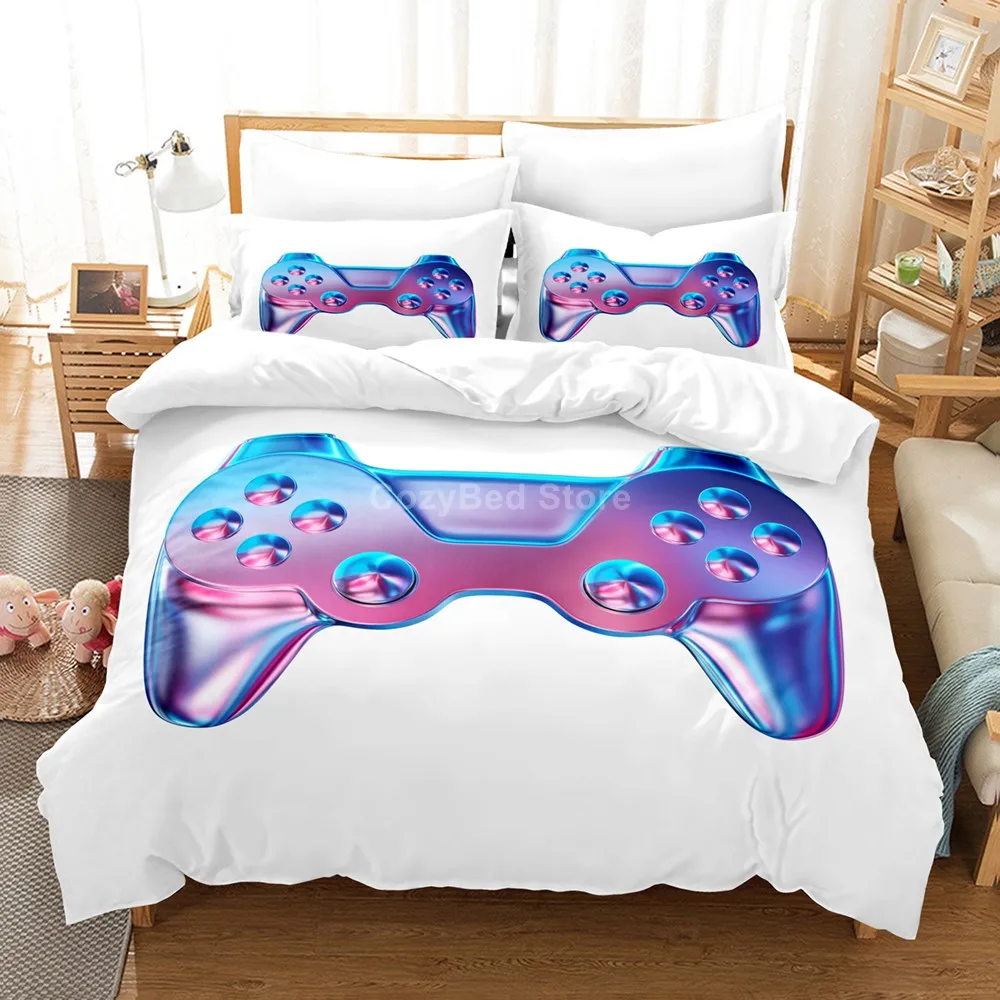 Pink Blue Gamepad Bedding Set Game Fashion 3d Duvet Cover Sets Comforter Bed Linen Twin Queen King Single Size Modern Luxury
Pink Blue Gamepad Bedding Set Game Fashion 3d Duvet Cover Sets Comforter Bed Linen Twin Queen King Single Size Modern Luxury