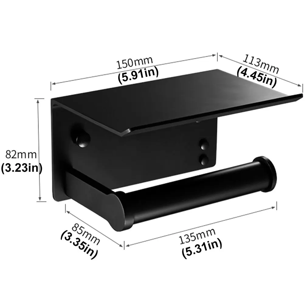 Wall-mounted Toilet Paper Rack Non Slip Anti-drop Household Bathroom Toilet Tissue Box Shelf Moblie Phone Storage Rack Holder
Wall-mounted Toilet Paper Rack Non Slip Anti-drop Household Bathroom Toilet Tissue Box Shelf Moblie Phone Storage Rack Holder